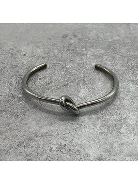 Celine Knot Extra Thin Bracelet Bangle Brass